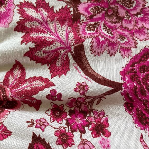 CARA CARA Savannah Cutout Floral-print Linen Mini Dress In Pink Size Medium - Picture 16 of 16